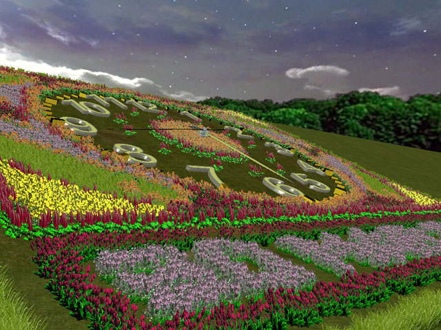 Flower Hill 3D Screensaver