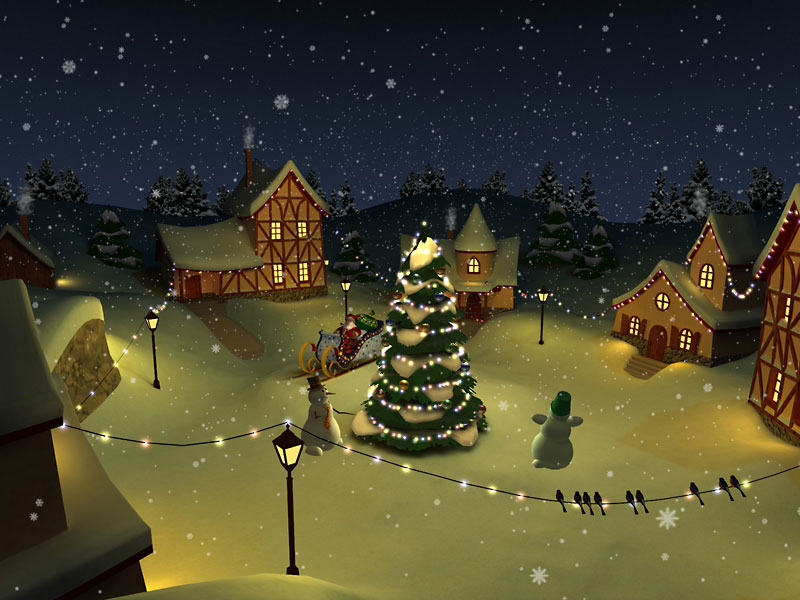 Christmas Holiday 3D Screensaver